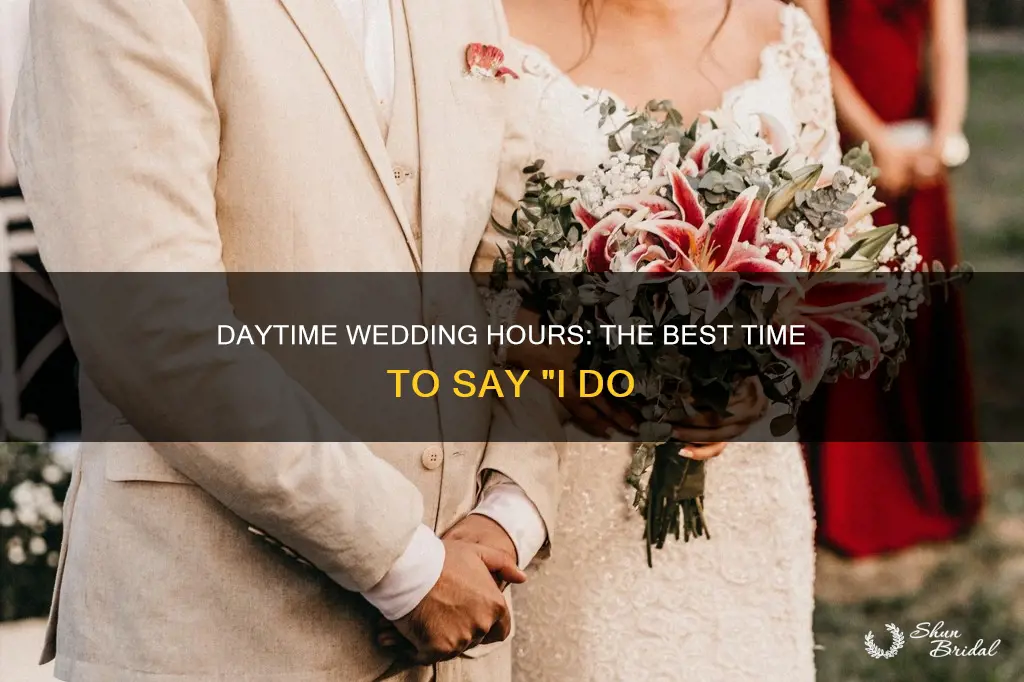 what time is a daytime wedding