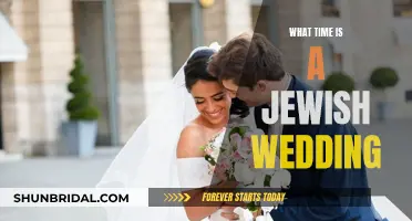 The Perfect Timing for a Jewish Wedding