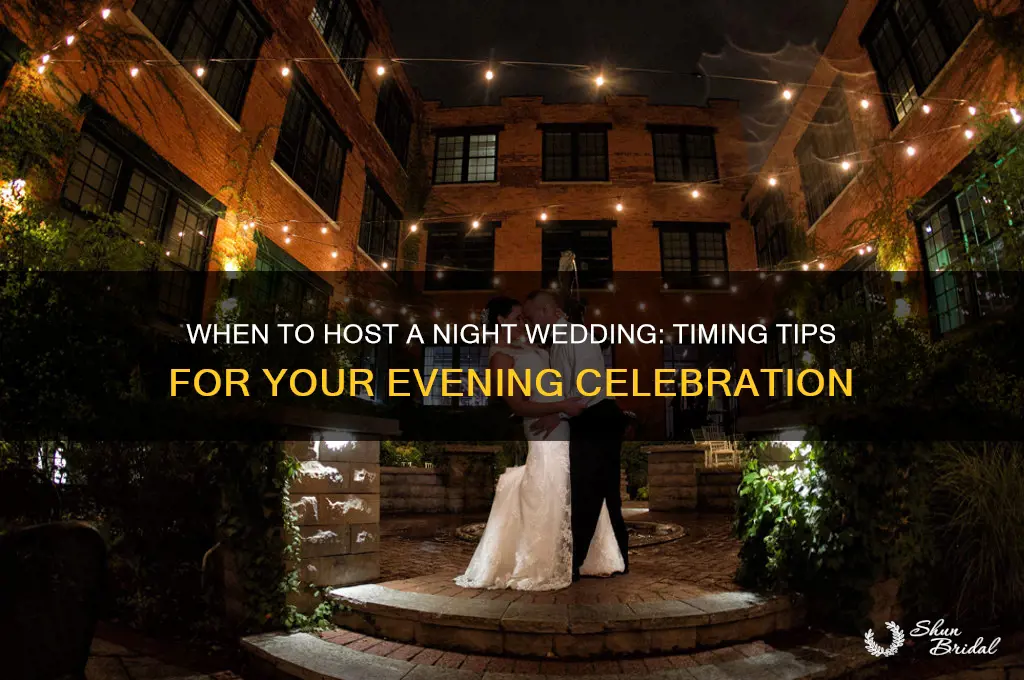 what time is a night wedding