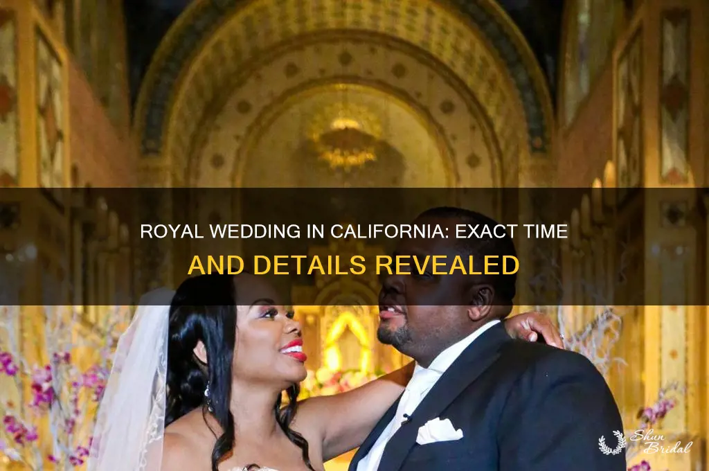 what time is actual royal wedding in ca