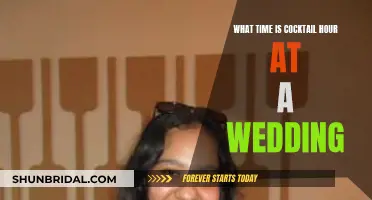 The Perfect Wedding Cocktail Hour Timing