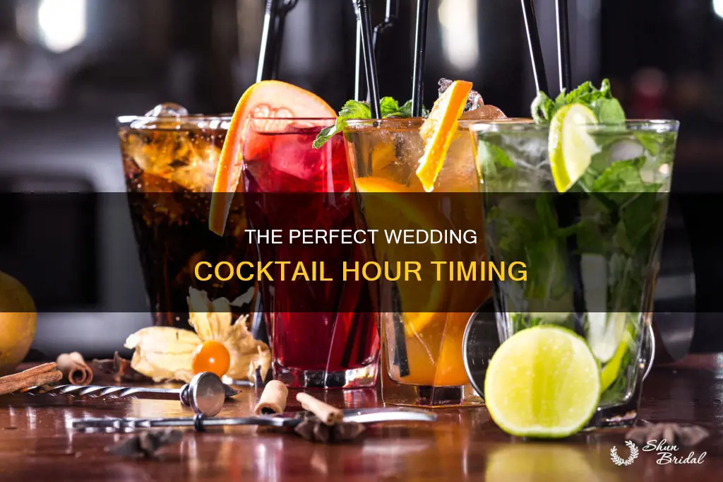 what time is cocktail hour at a wedding