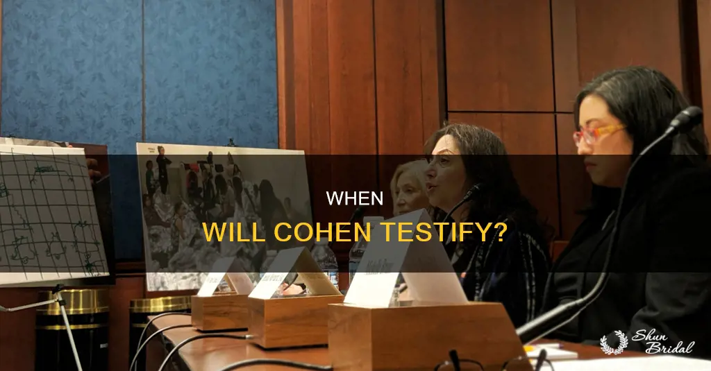 what time is cohen testifying on wed