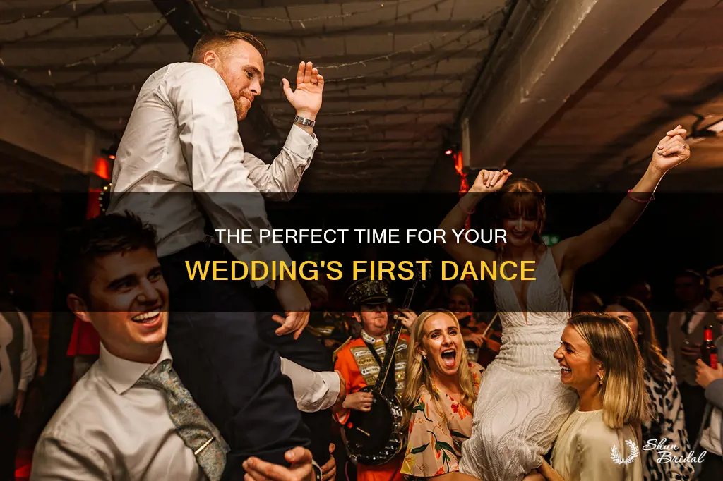 what time is first dance at wedding