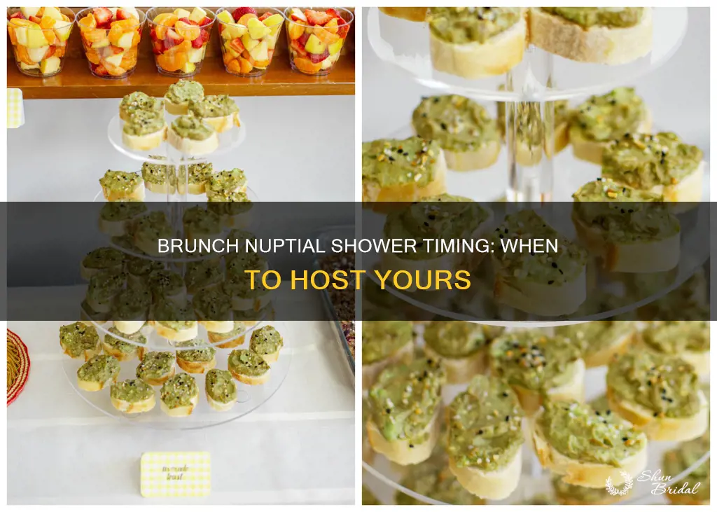 what time is good for a brunch wedding shower