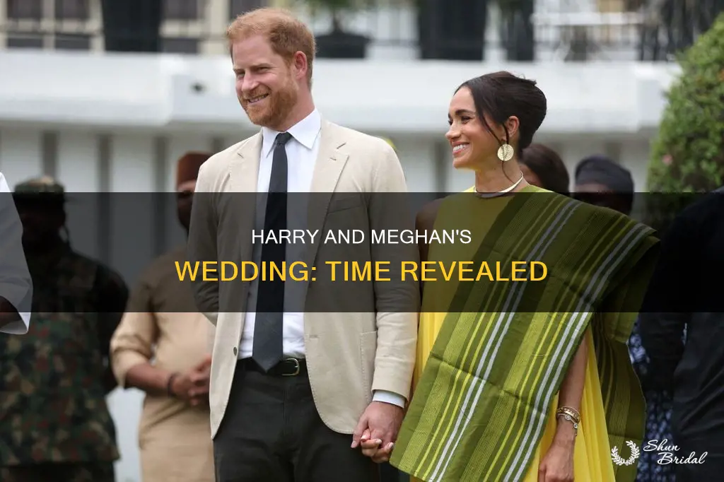 what time is harry amd megans wedding