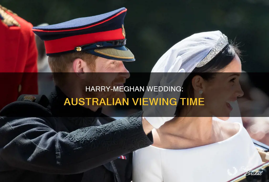 what time is harry and meghan wedding in australia