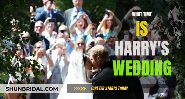 Harry's Wedding Time Revealed