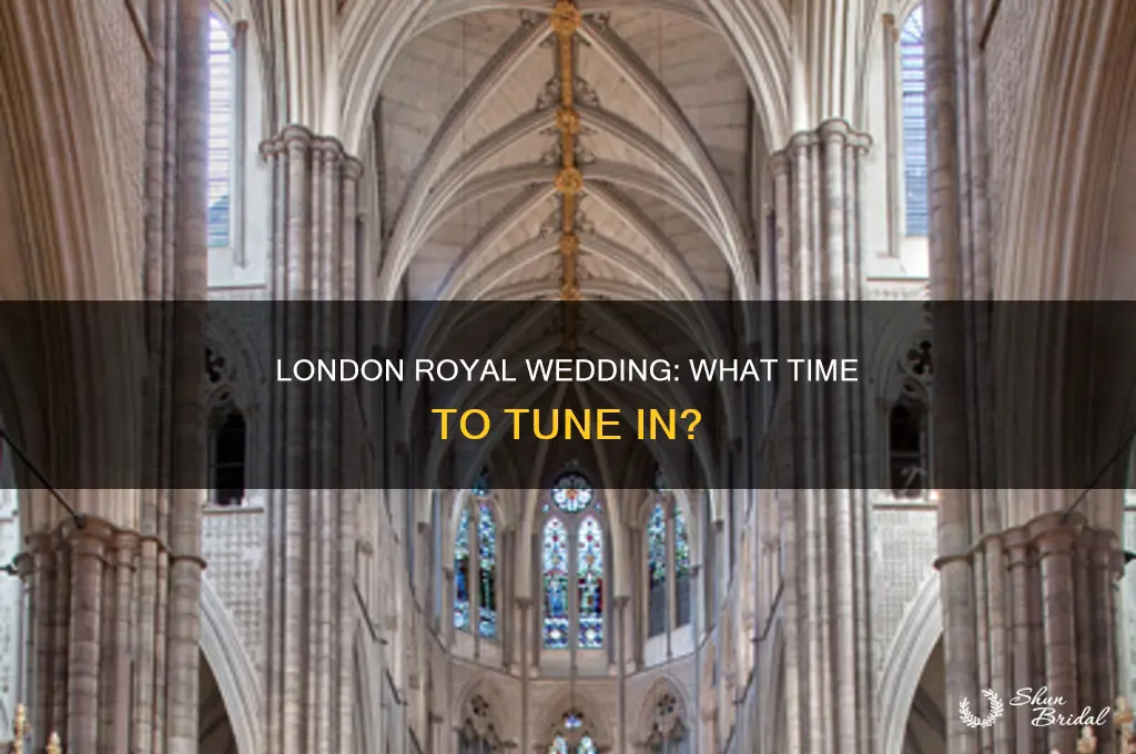 what time is it london wedding royals