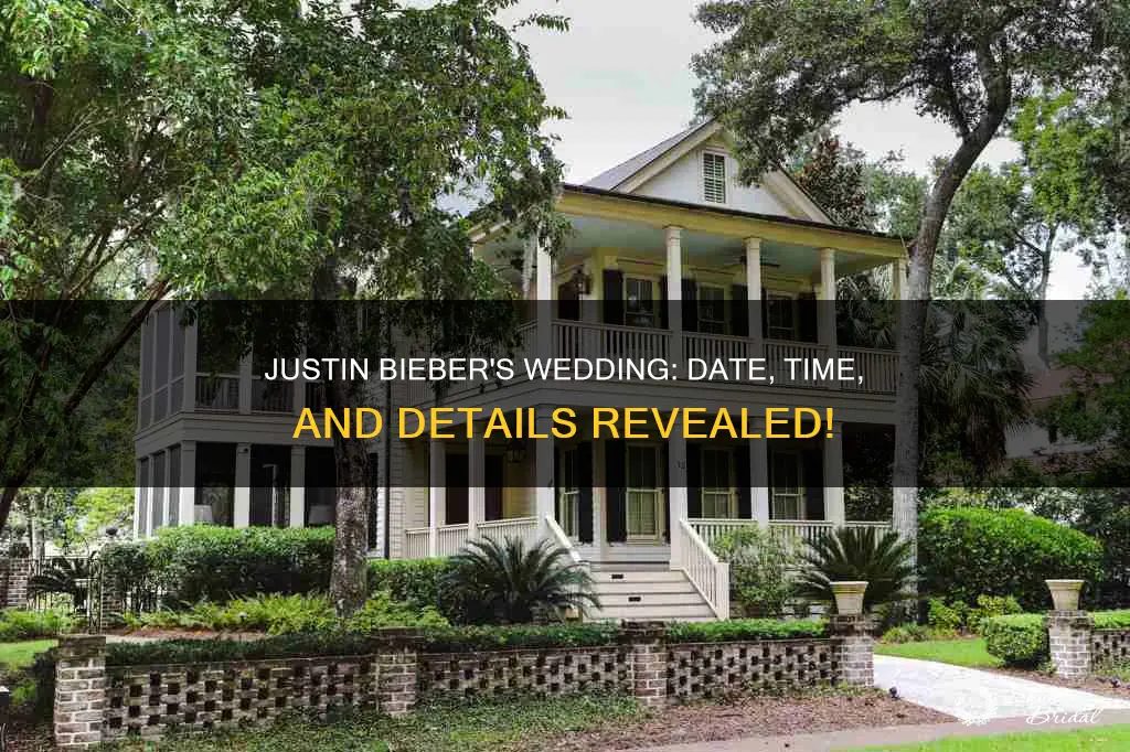 what time is justin biebers wedding