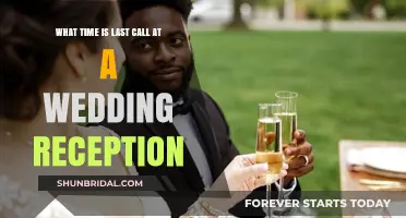 When to Call Last Orders at Your Wedding Reception