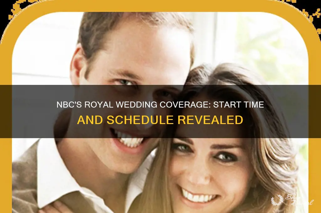 what time is nbc covering royal wedding