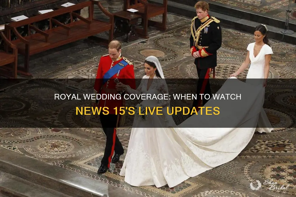 what time is news 15 covering royal wedding