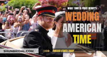 Price Harry's Wedding: Timing in American Hours