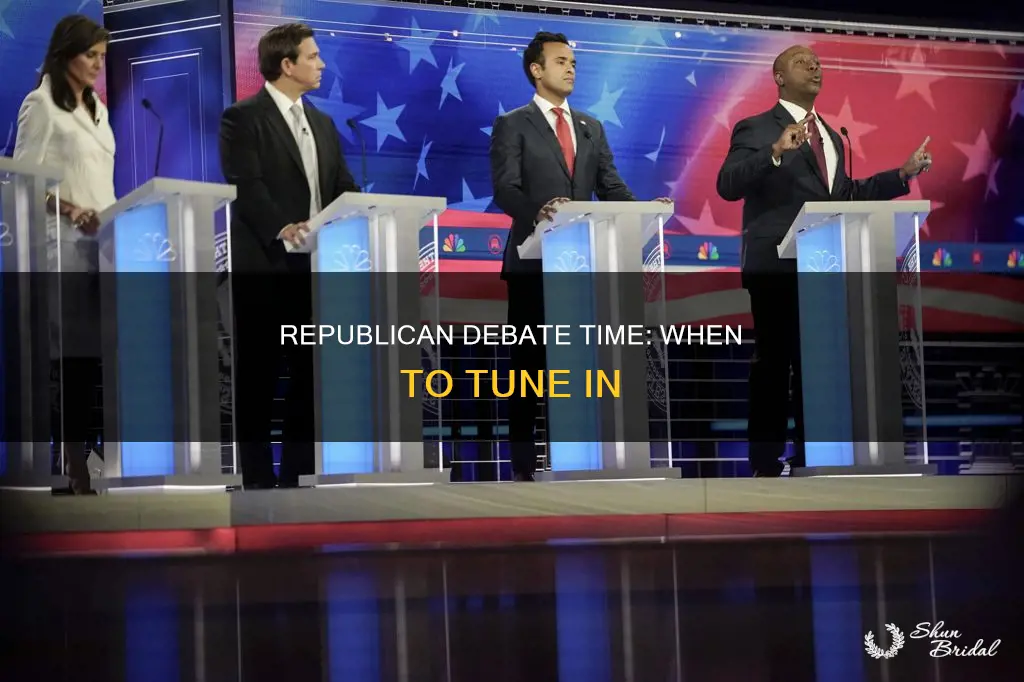 what time is republican debate on wed