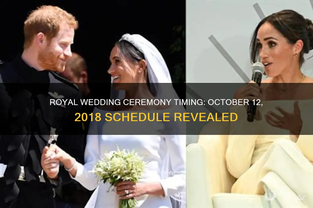 what time is royal wedding 12 10 18