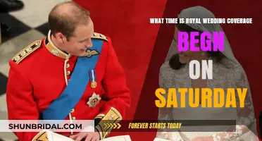 Royal Wedding Coverage Start Time: Saturday's Schedule Revealed