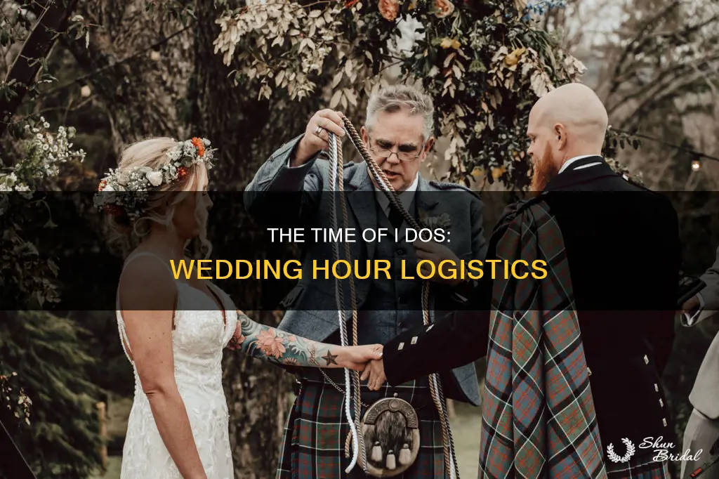 what time is tgethe actual wedding