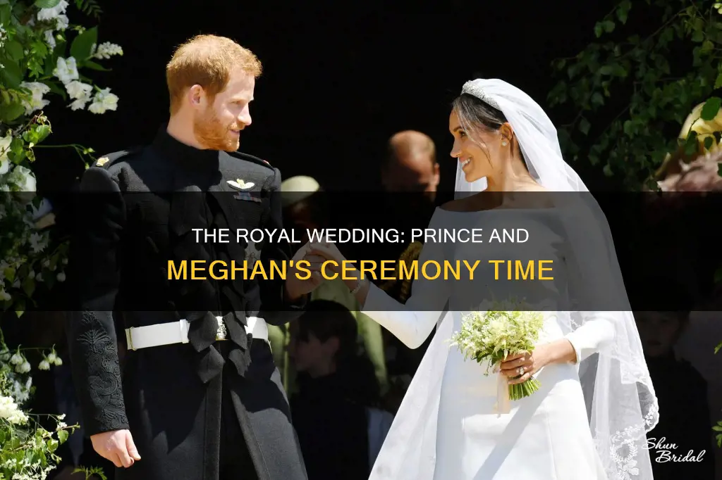 what time is the actual wedding of prince snd meghan
