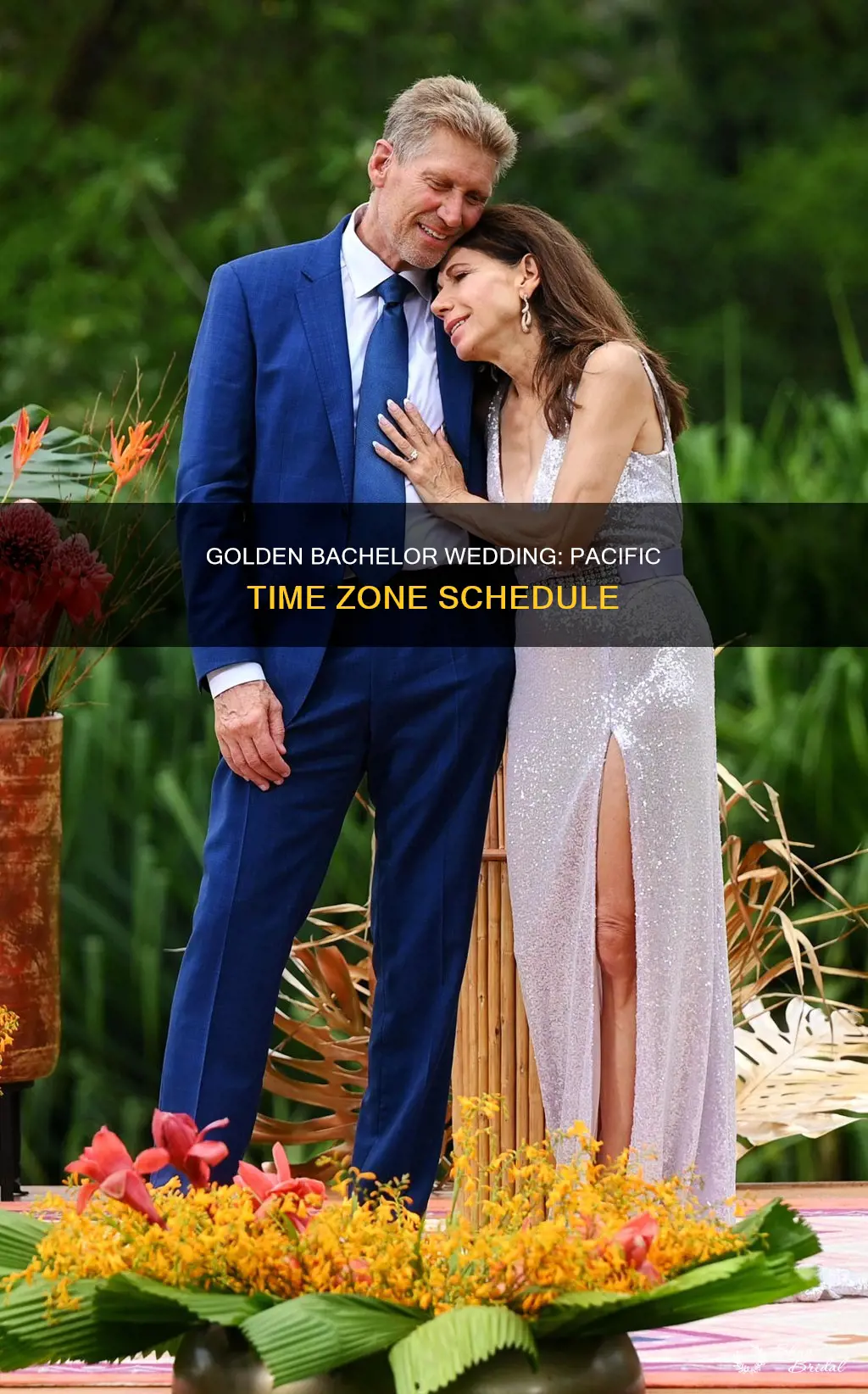 what time is the golden bachelor wedding on pacific time