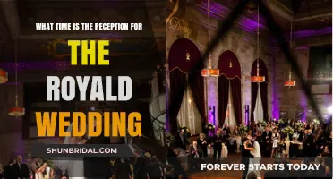 The Royal Wedding Reception: When to Arrive?