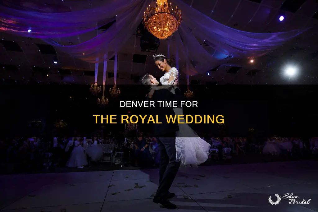 what time is the roayl wedding in denver time