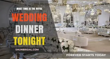 Royal Wedding Dinner Tonight: Start Time and Celebration Details