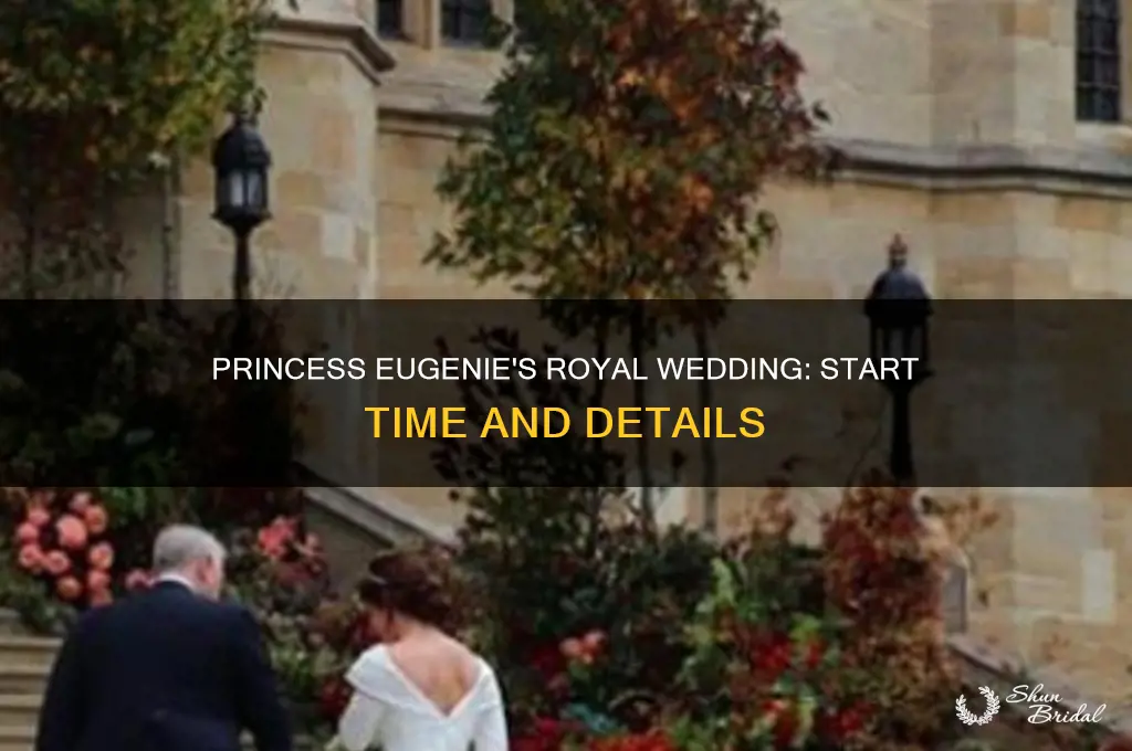 what time is the royal wedding eugenie