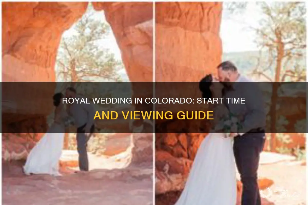 what time is the royal wedding in colo