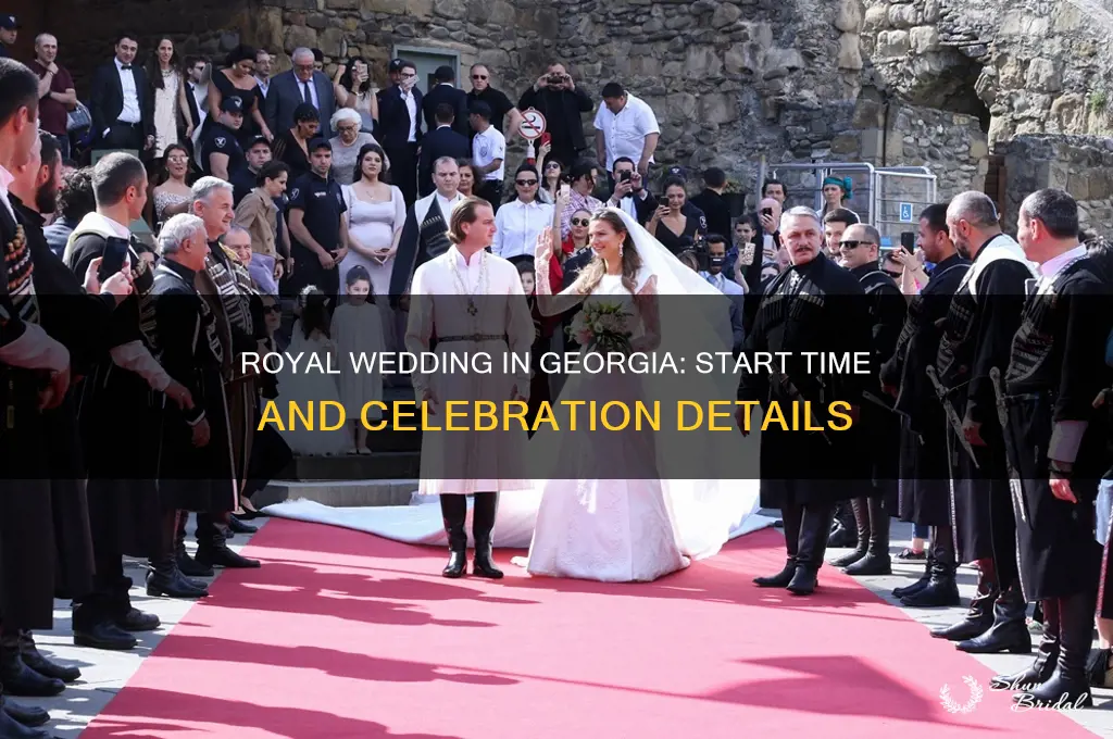 what time is the royal wedding in georgia