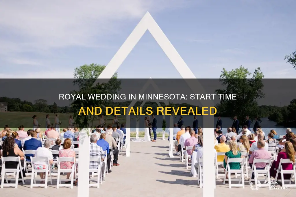 what time is the royal wedding in minn