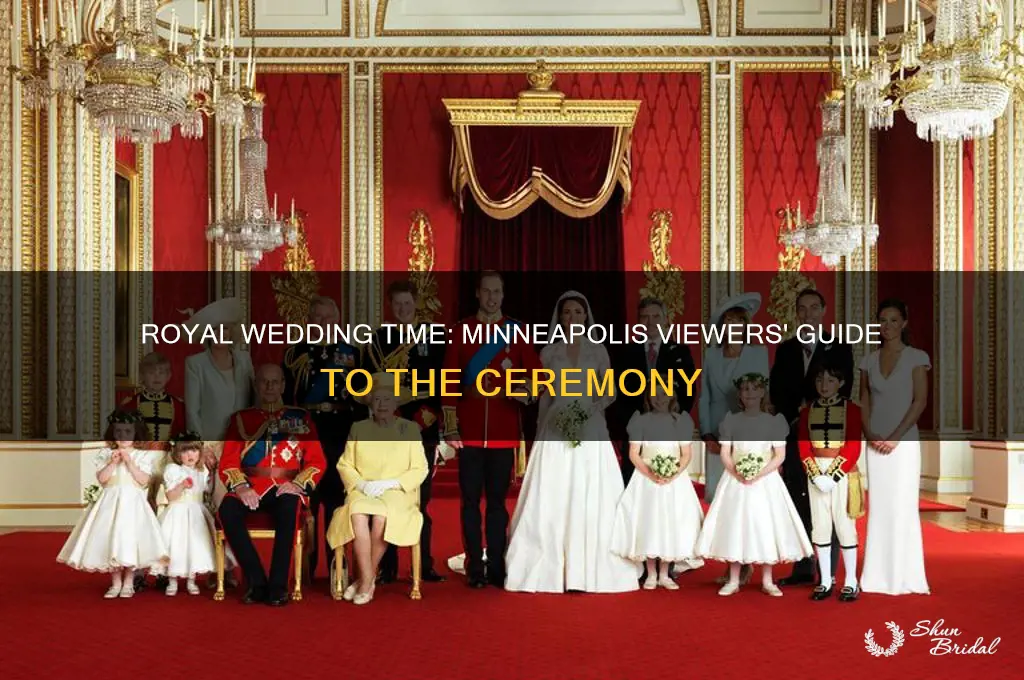 what time is the royal wedding in minneapolis time