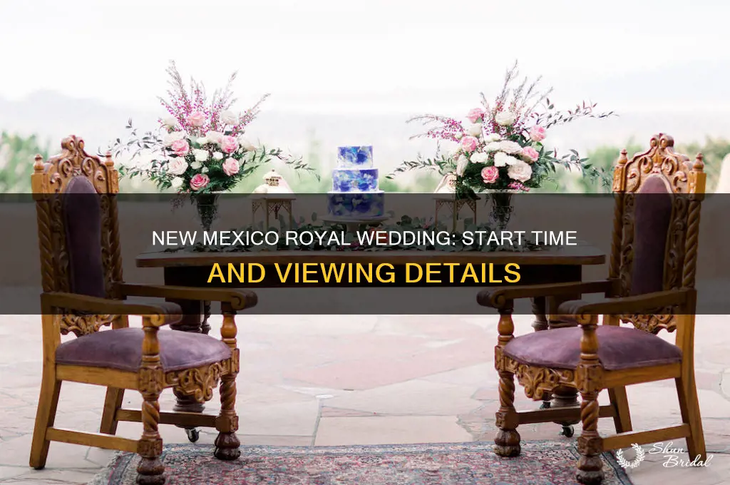 what time is the royal wedding in new mexico
