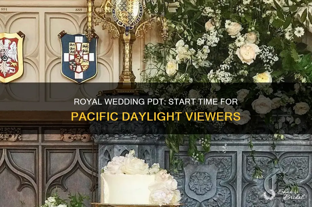 what time is the royal wedding in pacific daylight time