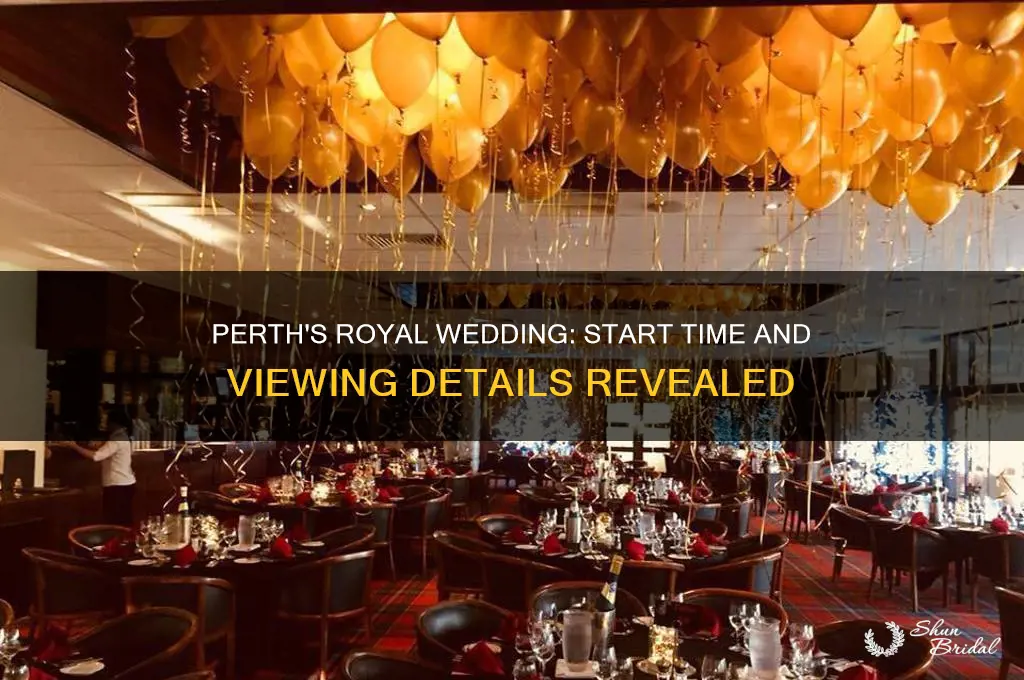what time is the royal wedding in perth australia