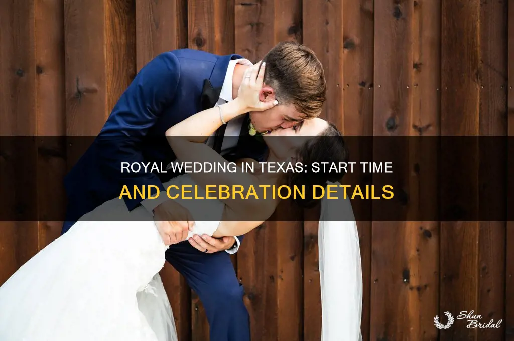what time is the royal wedding in texad