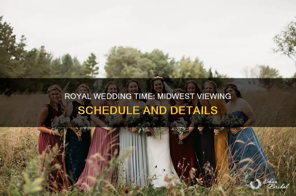 what time is the royal wedding in the midwest