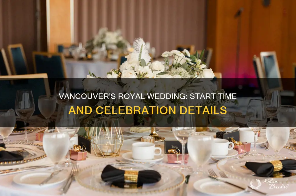 what time is the royal wedding in vancouver bc