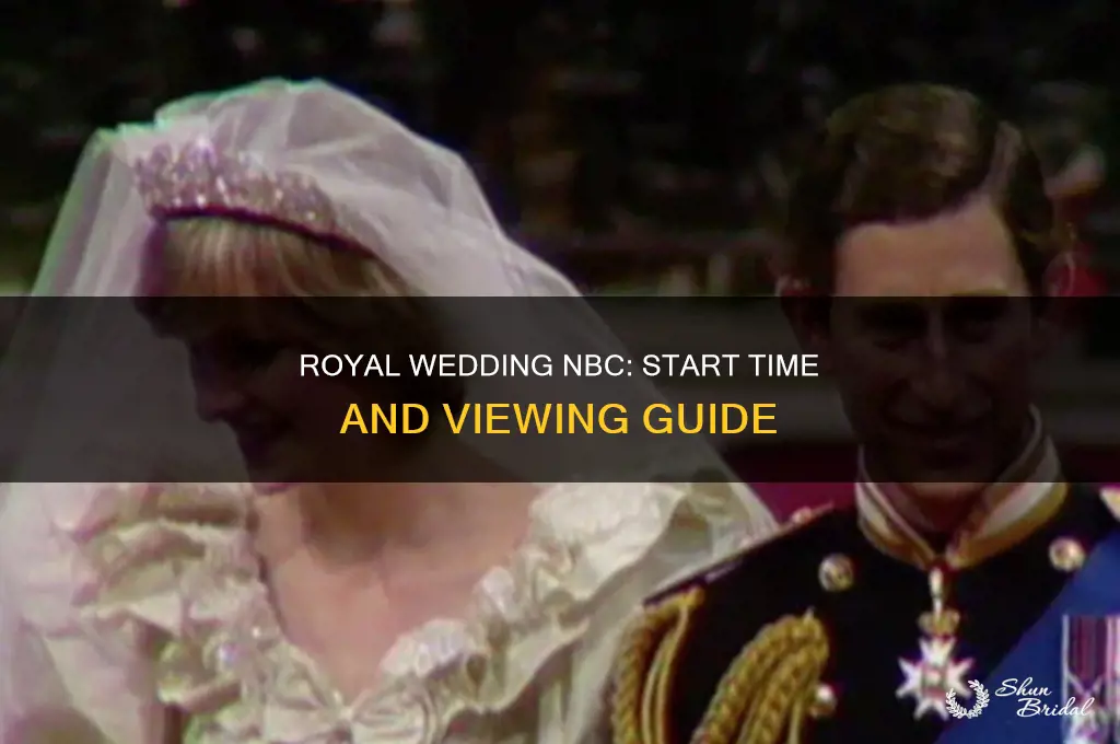 what time is the royal wedding nbc