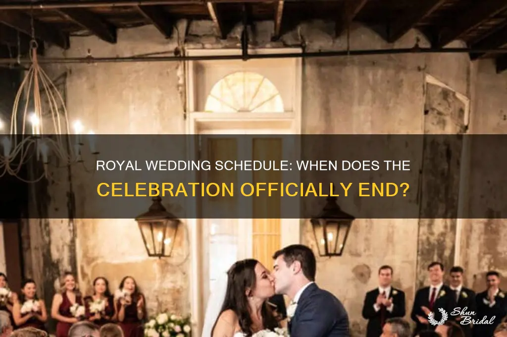 what time is the royal wedding over