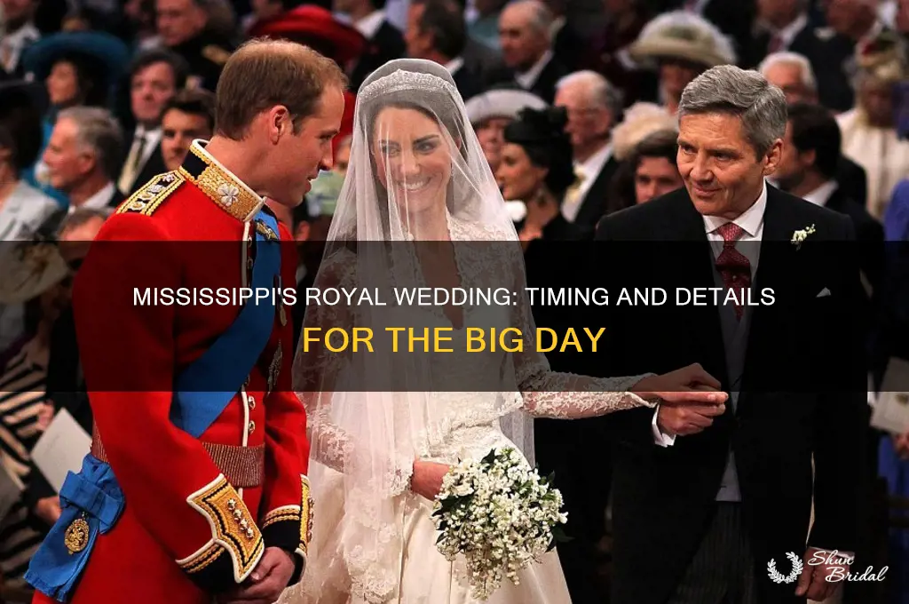 what time is the royal wedding taking place for mississippi