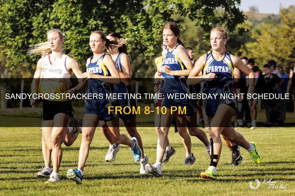 what time is the sandycrosstrackers meeting wed night