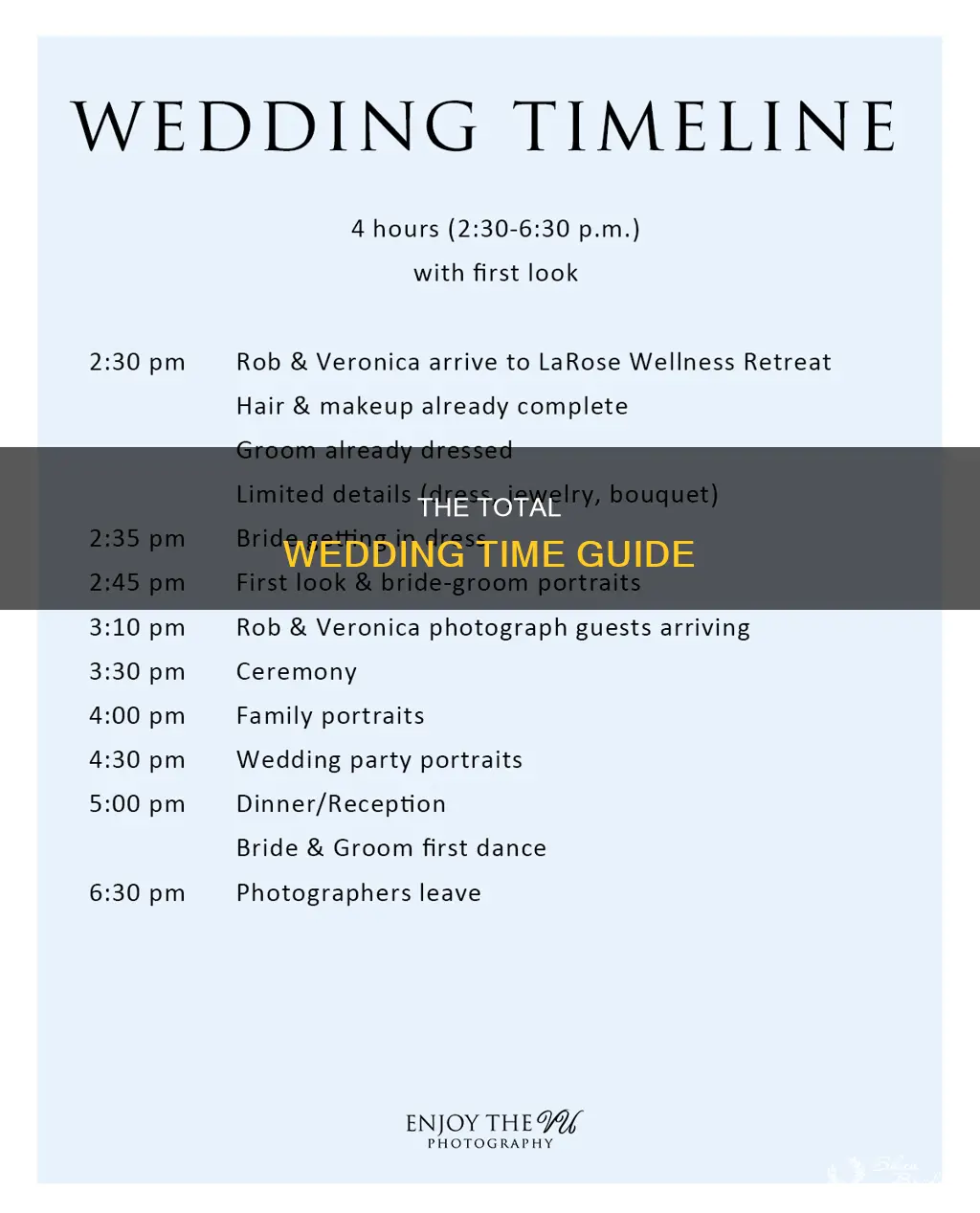 what time is the total wedding