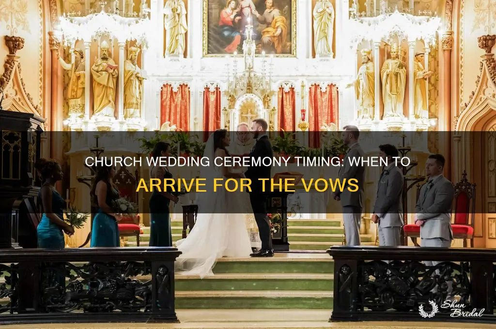 what time is the wedding ceremony at church