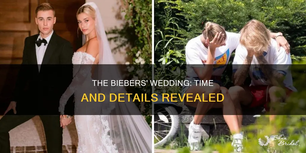 what time is the wedding for beiber and hailley