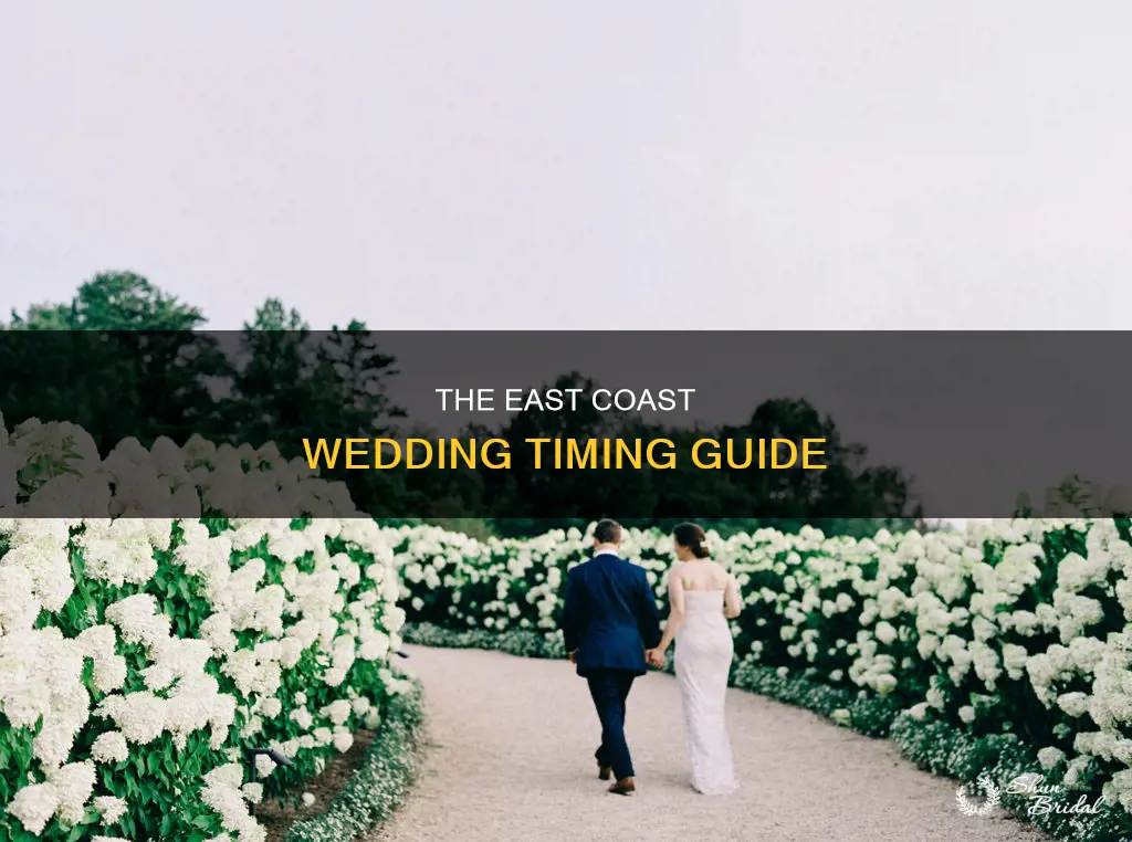 what time is the wedding on the east coast