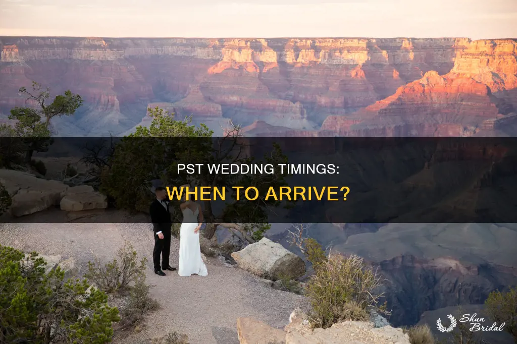 what time is the wedding pacific standard time