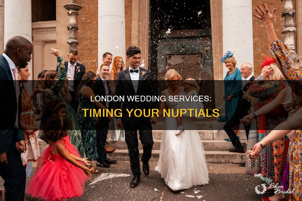 what time is the wedding service in london