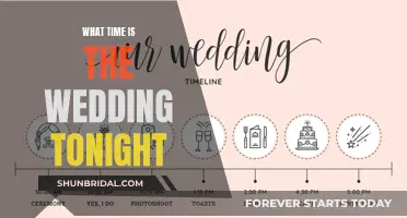The Wedding Tonight: Timing and Schedule for Guests