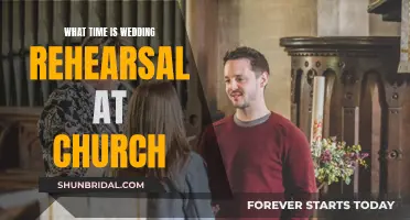When to Rehearse Your Church Wedding